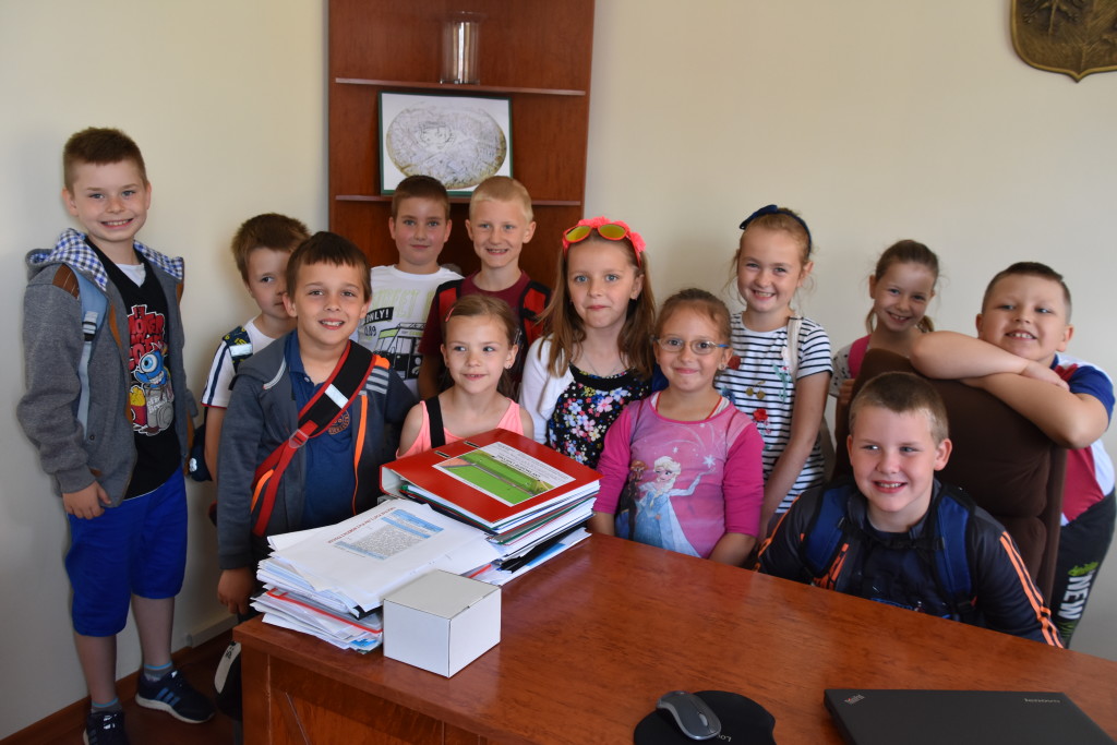 Uczniowie ze Szkoły Podstawowej w Węglewie