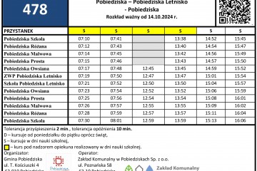 478 Pobiedziska-Letnisko-Pobiedziska — 14.10